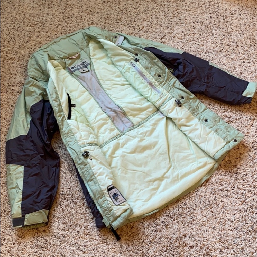 Columbia Vertex green & gray snow/ski coat - Picture 5 of 10
